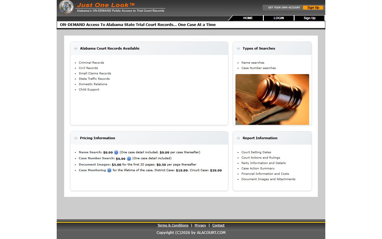 Russell County arrest records Alacourt court charge lookup